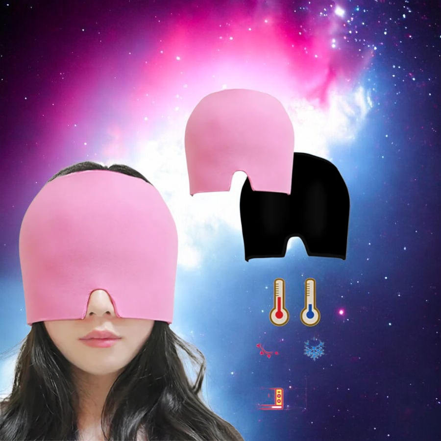 Migraine Relief Hat headache hat Gel Hot Cold Therapy Ice Cap For Relieve Pain Ice Hat Eye Mask Stress Pressure Pain Relief