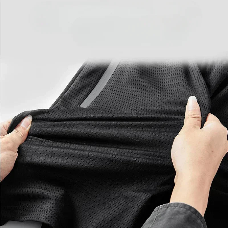 Men's Tank top Sets Fashion Polyester Breathable men's chandals training suit set men Summe Short Sleeve+ Shorts new men's sets