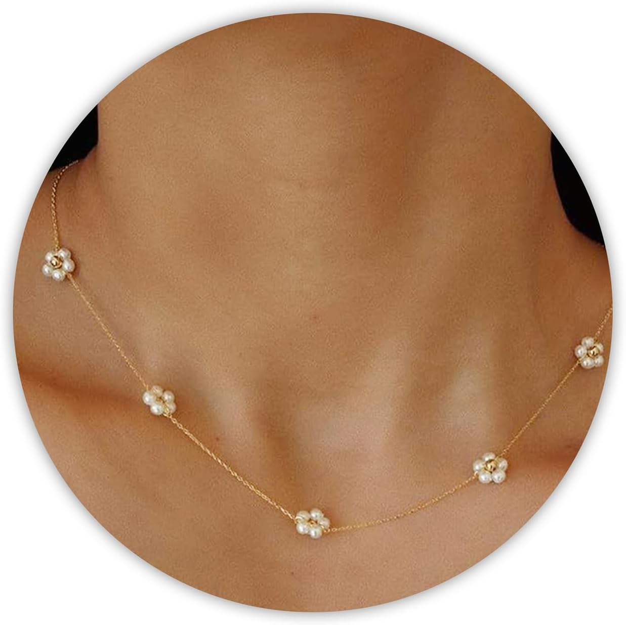 Daisy Pearl Everyday Comfort Choker Necklace