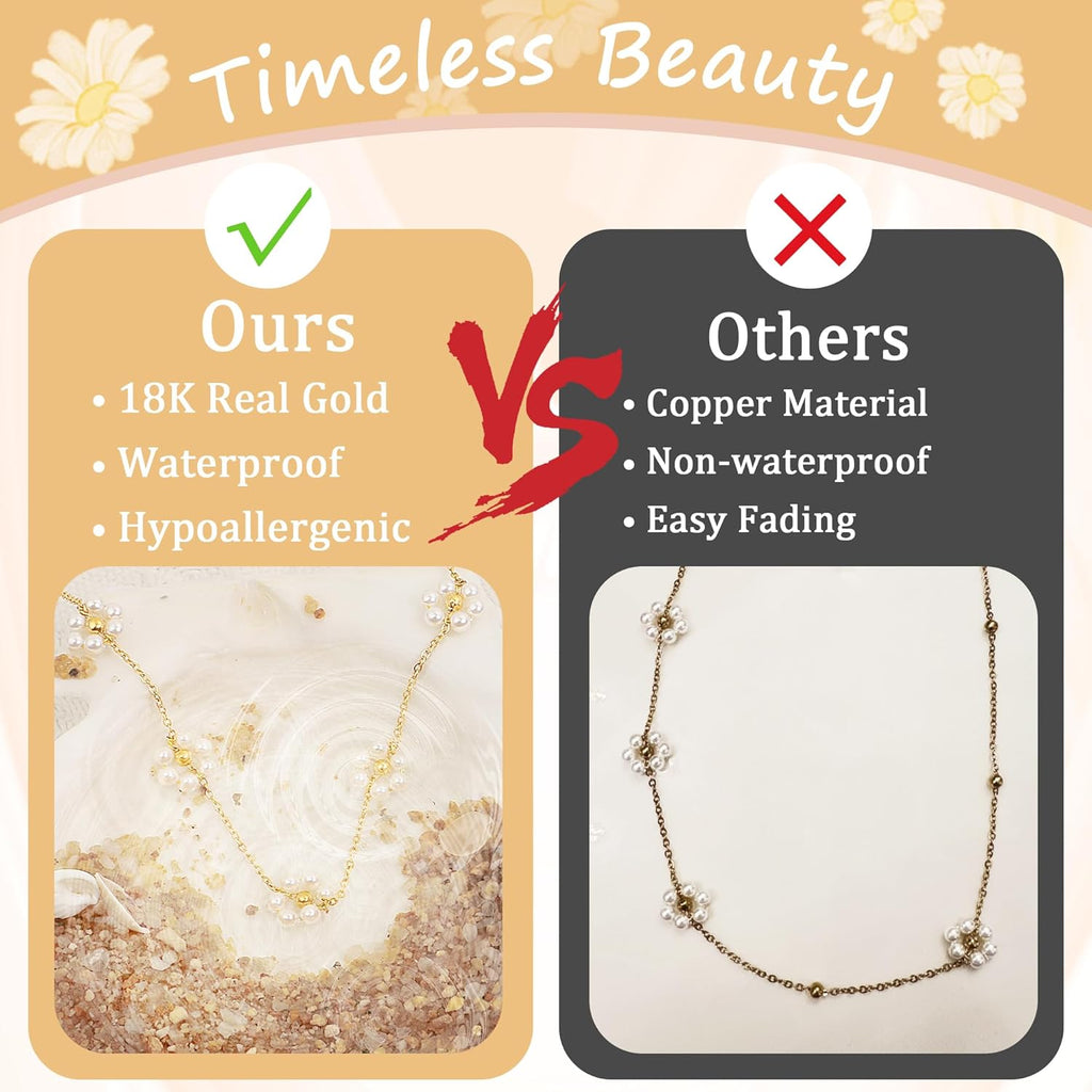 Daisy Pearl Everyday Comfort Choker Necklace